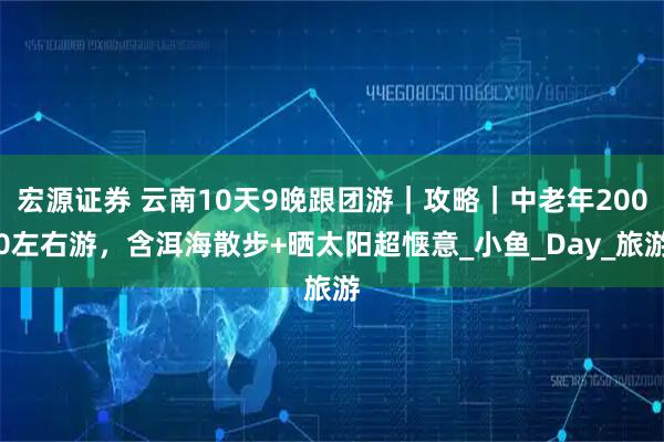 宏源证券 云南10天9晚跟团游|攻略|中老年2000左右游,含洱海散步+晒太阳超惬意_小鱼_Day_旅游